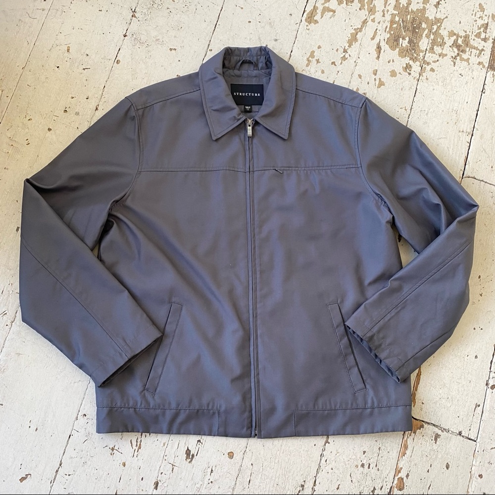 Vintage Structure Men's Grey Mesh Jacket